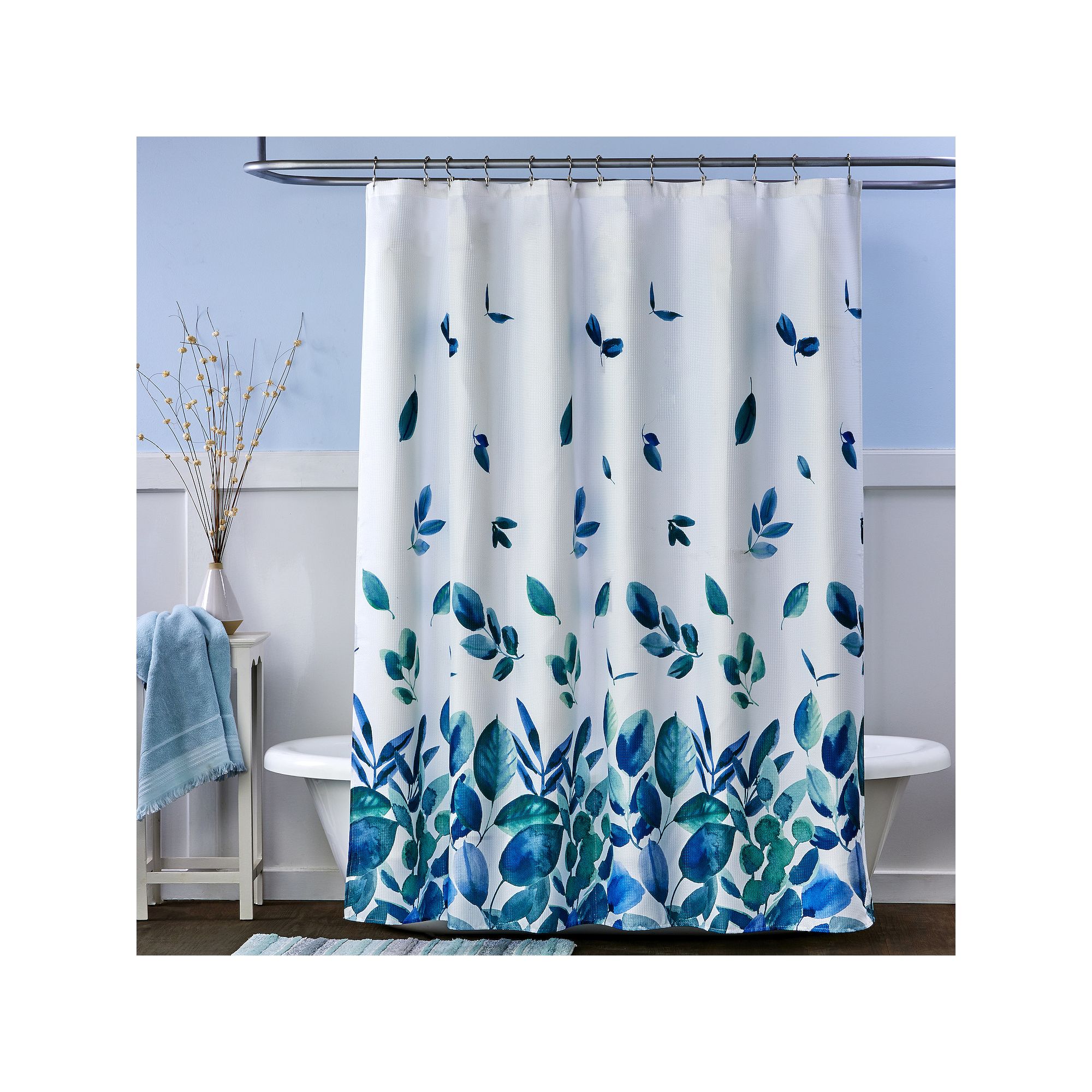The Big One® Ontario Shower Curtain, Size: 72X70, Painted Leaves
