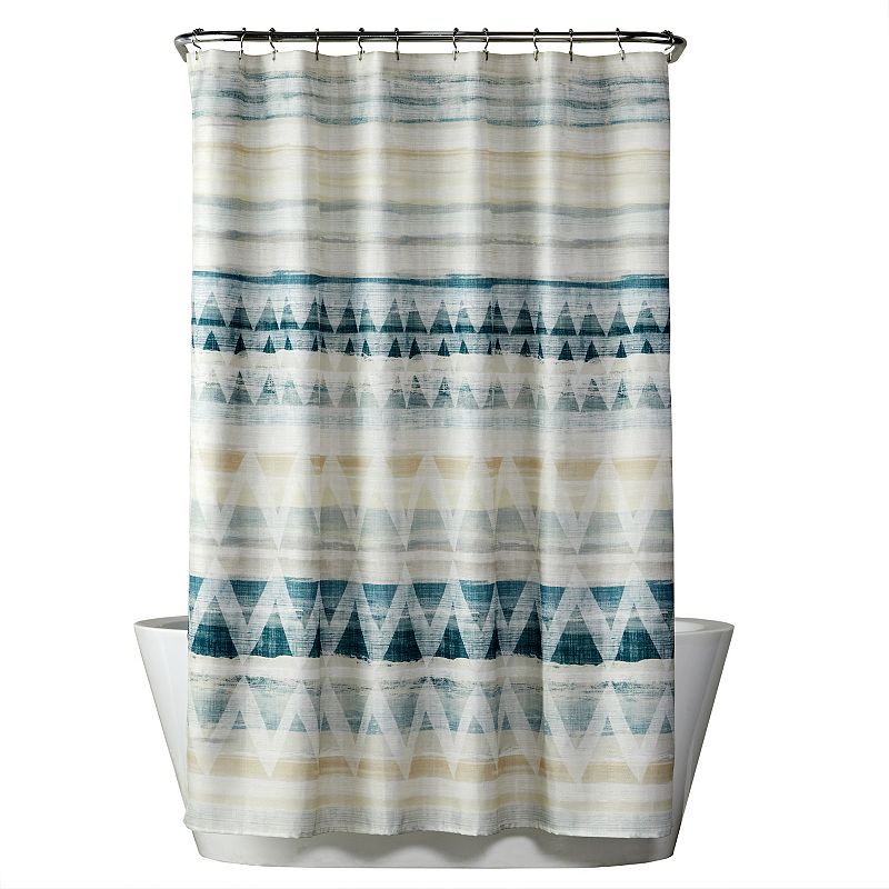54861185 The Big One Shiloh Shower Curtain, Multi Stripe, 7 sku 54861185