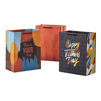 Hallmark Mahogany Large Father's Day Gift Bag Bundle