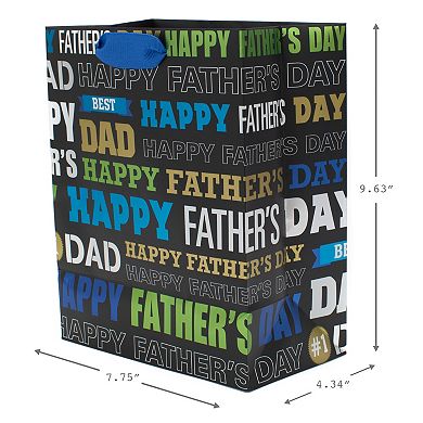 Hallmark Medium Father's Day Gift Bag with Tissue Paper "Dad Words"