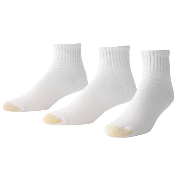 Men's GOLDTOE® 3-pk. Ultra TEC 1/4-Crew Socks