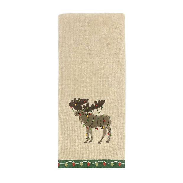 St. Nicholas Square® Moose Lights Hand Towel