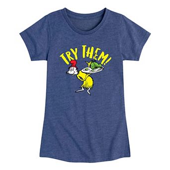 Girls 7-16 Dr. Seuss Try Them Green Eggs Graphic Tee