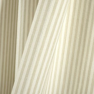 Lush Decor Set of 2 Farmhouse Vintage Stripe Window Curtain Panels