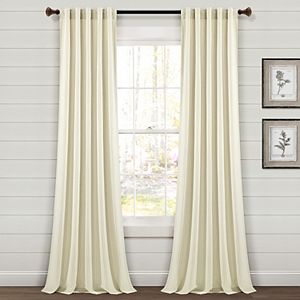 Lush Decor Farmhouse Stripe Yarn Dyed Set of 2 Window Curtain Panels