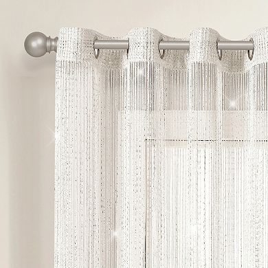 Lush Decor Night Sky String Room Divider Window Curtain Panel
