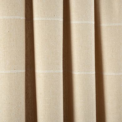 Lush Decor Set of 2 Farmhouse Boho Stripe Window Curtain Panels