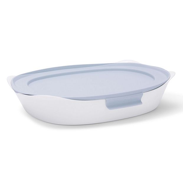 Rubbermaid DuraLite Glass Bakeware, 2.5-Quart Baking Dish, Cake Pan, or  Casserole Dish with Lid