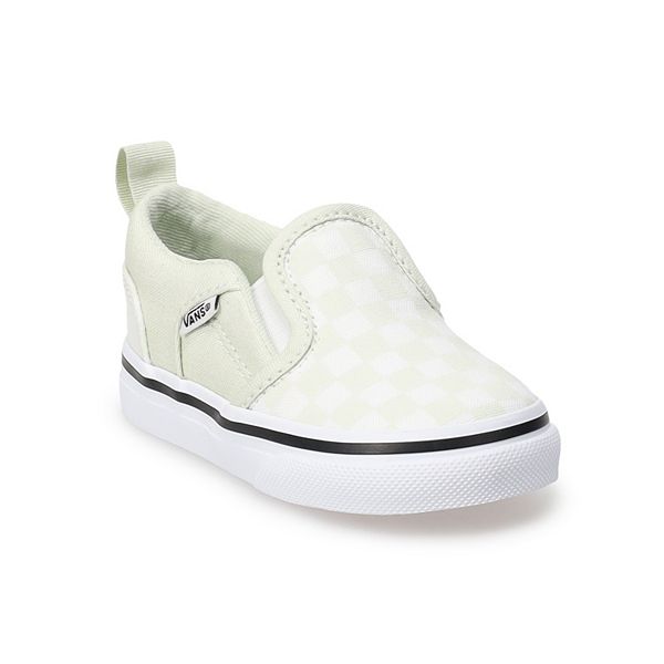 White slip on vans on sale kohls