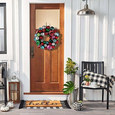 St. Nicholas Square Shatterproof Christmas Ornament Wreath