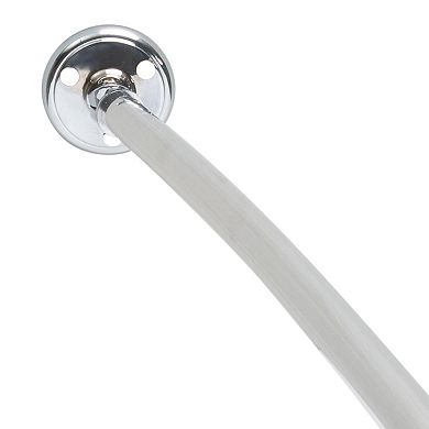 Bath Bliss Wall Mountable Curved Adjustable Shower Rod