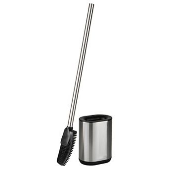 Bath Bliss Stainless Steel Satin Toilet Brush and Holder