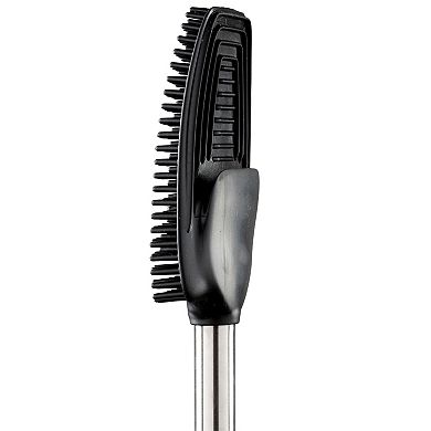 Bath Bliss Stainless Steel Satin Toilet Brush and Holder with Soft Rubber Bristles