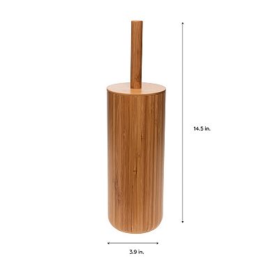 Bath Bliss Rounded Bamboo Toilet Bowl Brush