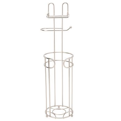 Bath Bliss Contemporary Toilet Paper Reserve and Dispenser with Built