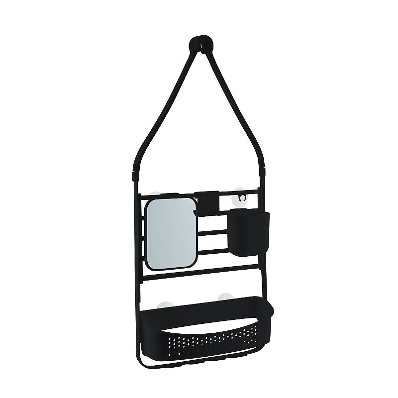 Bath Bliss Deluxe Flex Adjustable Shower Caddy, Black