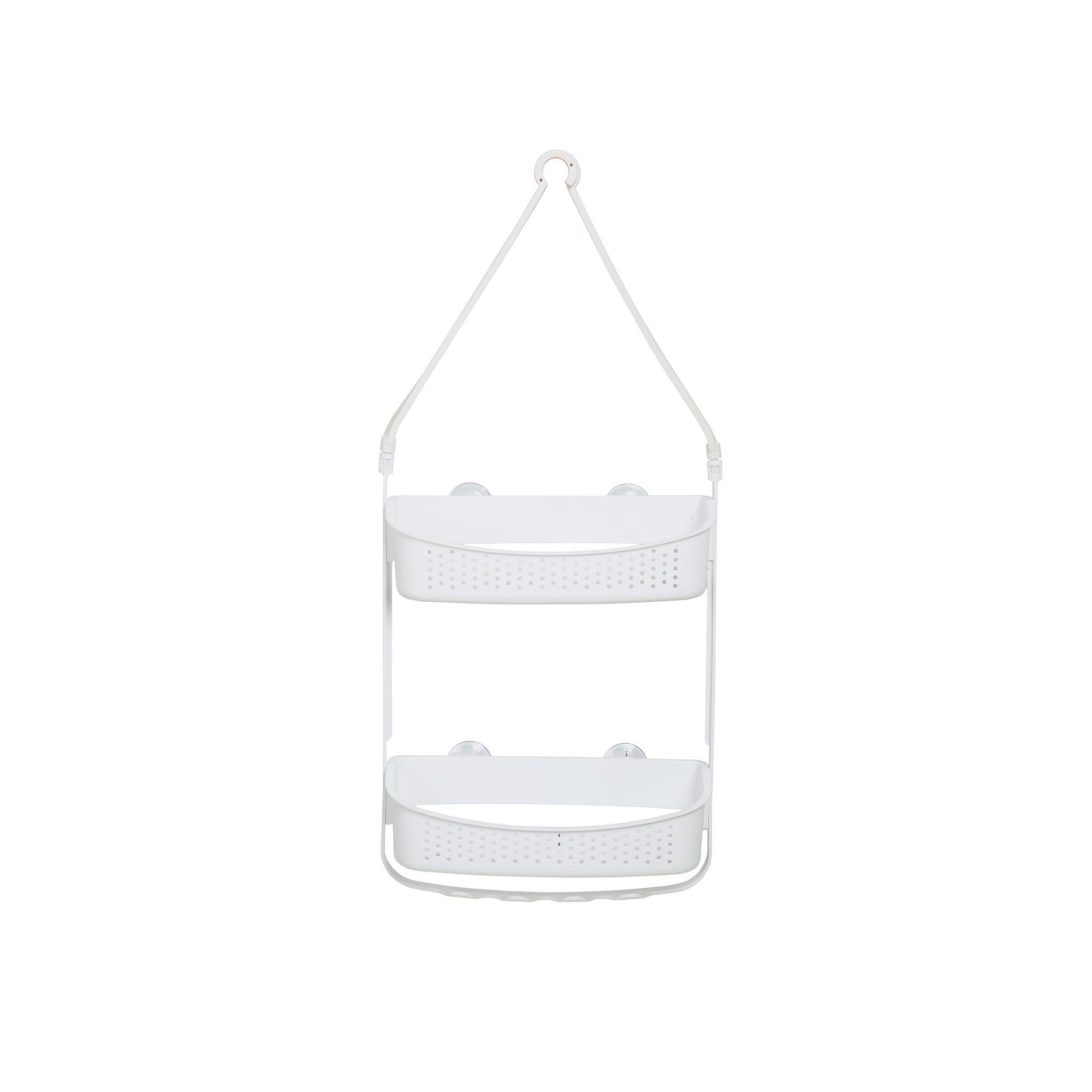 Bath Bliss 2 Way Convertible Shower Caddy, White