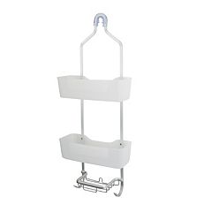 Bath Bliss 2 Way Convertible Shower Caddy - White