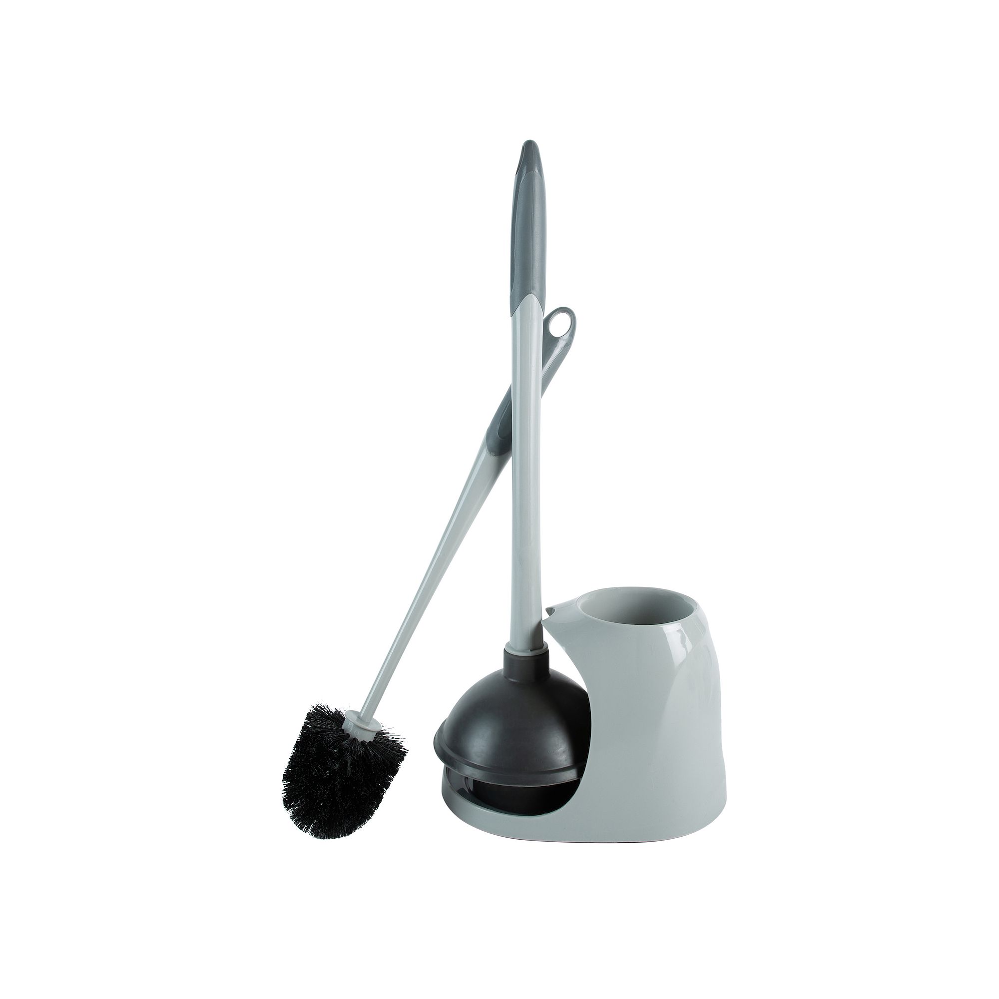 Bath Bliss 2-in-1 Bowl Brush & Plunger, Size: TOILET BSH, Gray