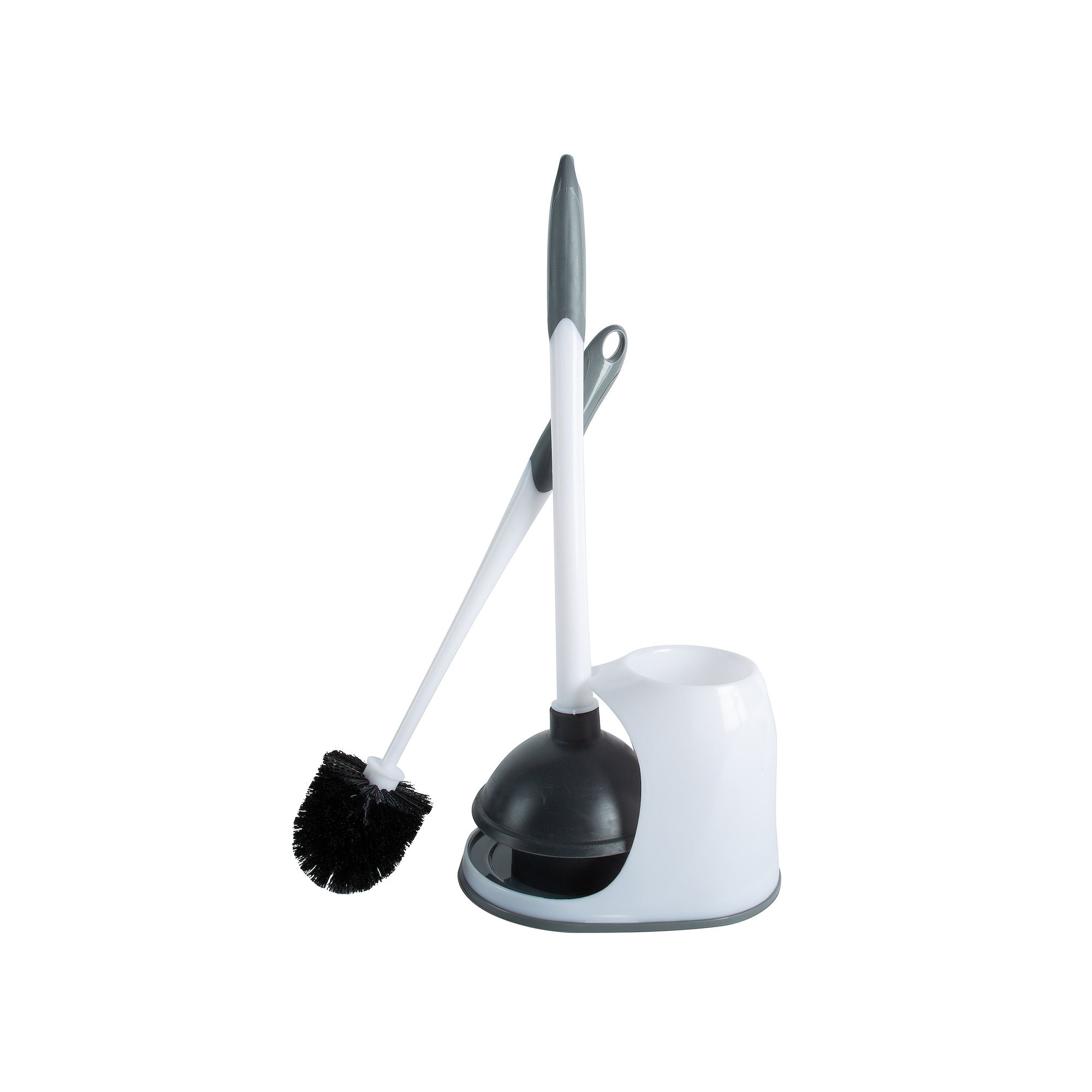 Bath Bliss 2-in-1 Bowl Brush & Plunger, Size: TOILET BSH, White