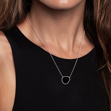 Gemistry Sterling Silver Black Onyx Pendant Necklace