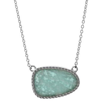 Gemistry Sterling Silver Amazonite Pendant Necklace