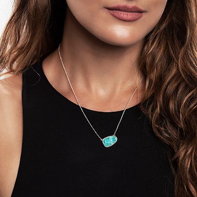 Gemistry Sterling Silver Amazonite Pendant Necklace