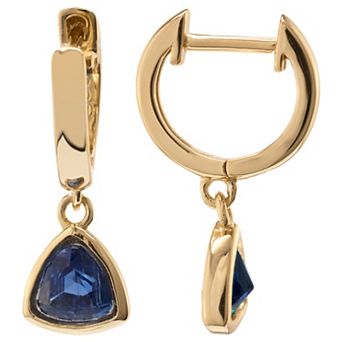 Gemistry 14k Gold Over Silver Kyanite Drop Earrings