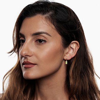 Gemistry 14k Gold Over Silver Opal Drop Earrings