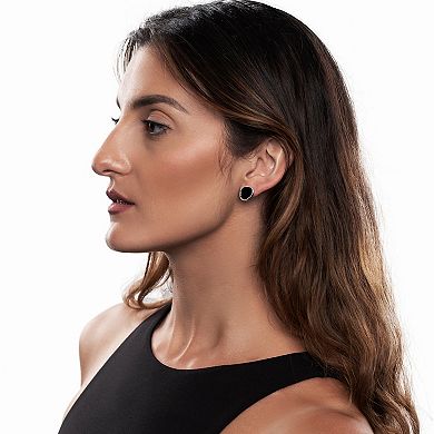 Gemistry Sterling Silver Black Onyx Stud Earrings