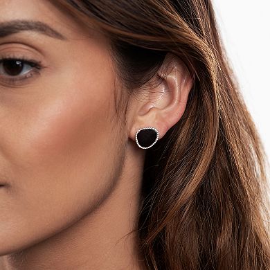 Gemistry Sterling Silver Black Onyx Stud Earrings