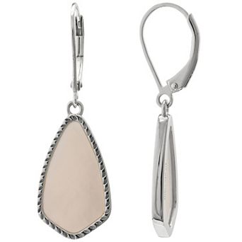 Gemistry Sterling Silver Mother Of Pearl Drop Earrings