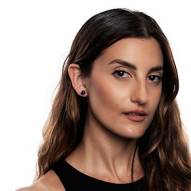 Gemistry 14k Gold Over Silver Lapis Lazuli Stud Earrings & Necklace Set