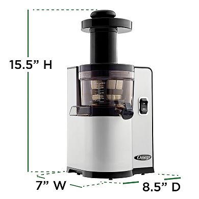 Omega VSJ843 Vertical Round Low-Speed Juicer