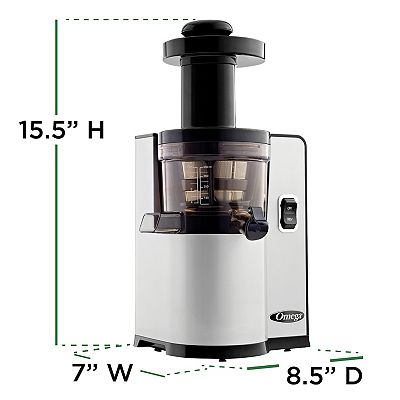 Omega VSJ843 Vertical Round Low-Speed Juicer