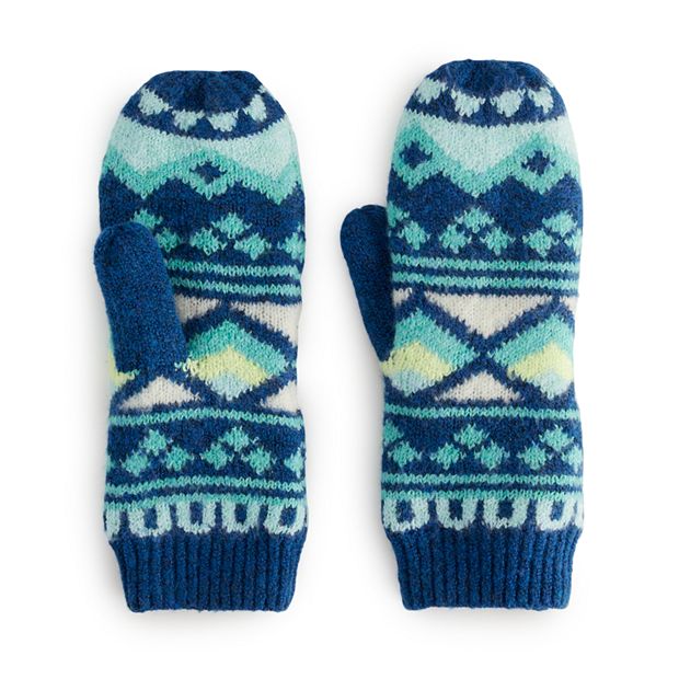 The north face on sale fair isle mittens