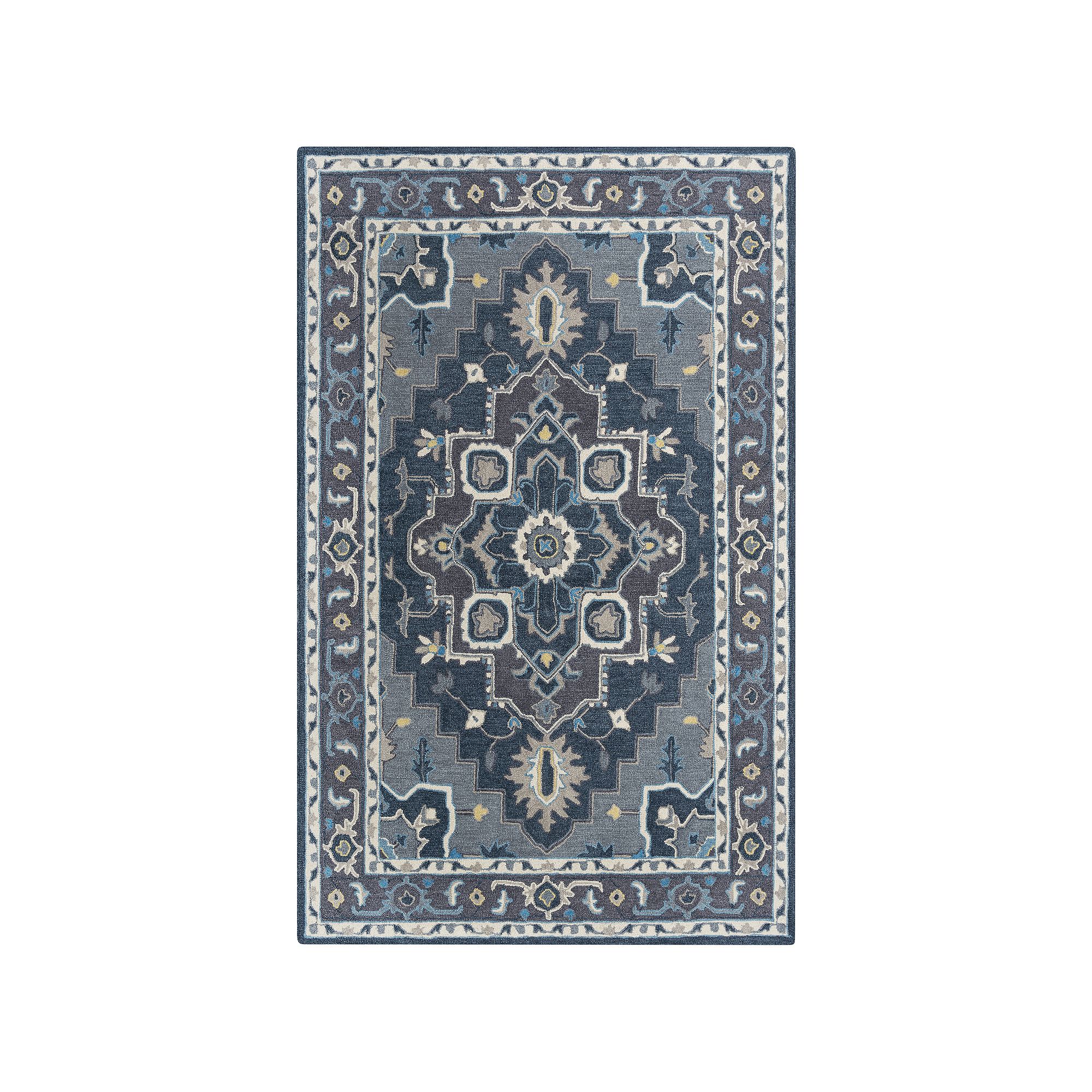 Alora Decor Adalyn Wool Rug, Blue