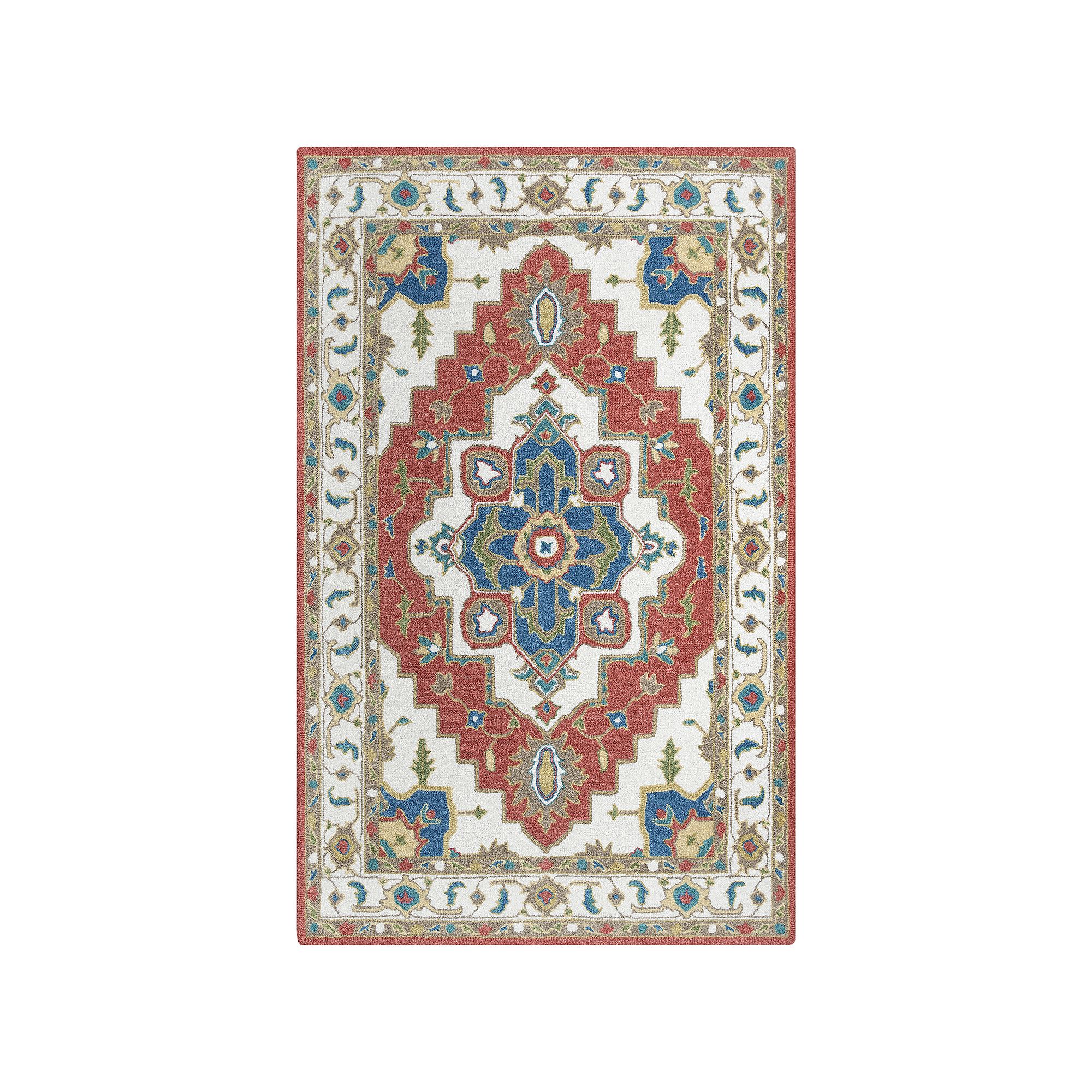 Alora Decor Adalyn Wool Rug, Red