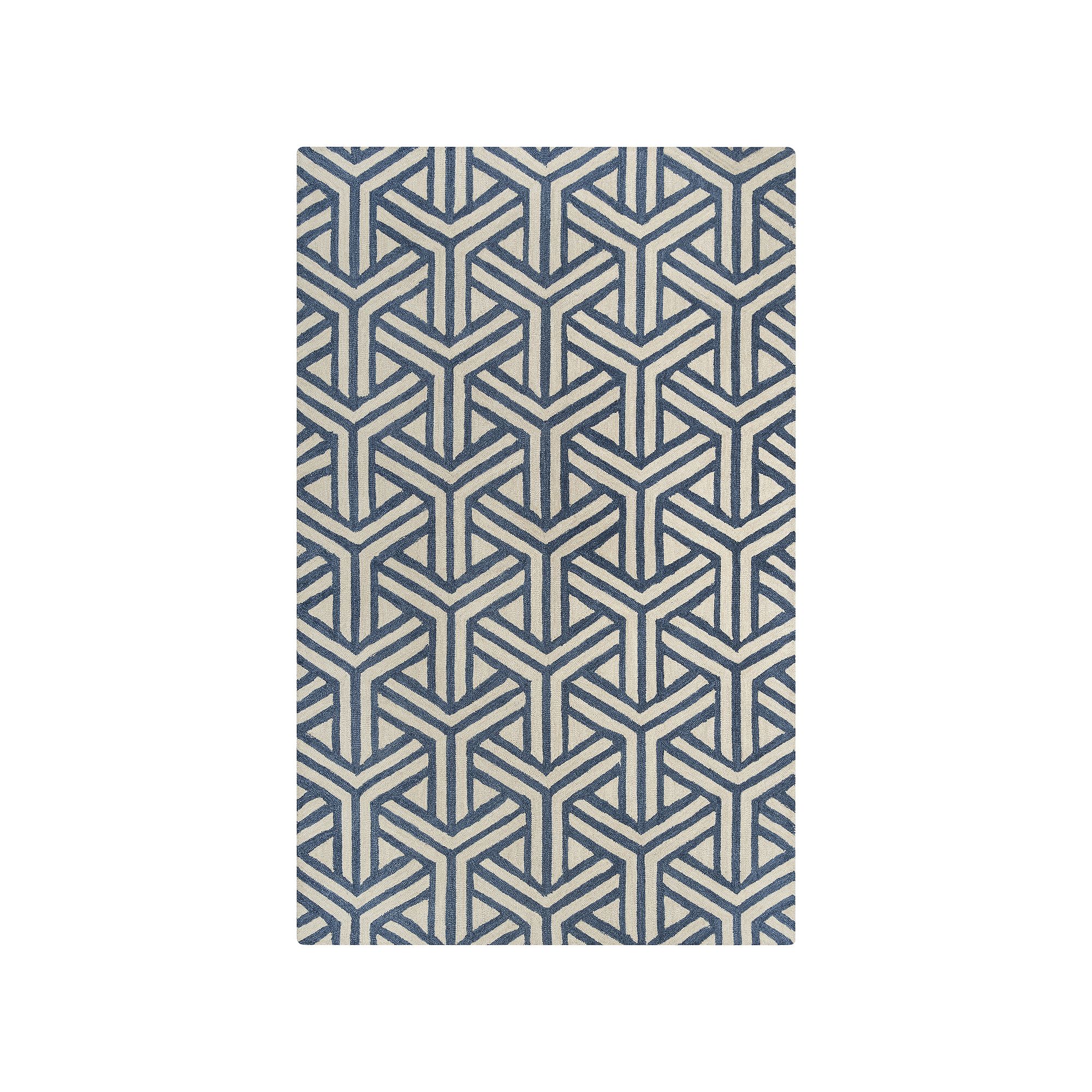 Alora Decor Alyn Wool Rug, Blue