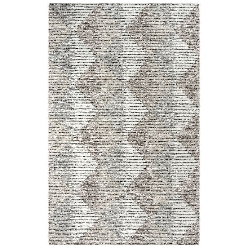 Alora Decor Elodie Wool Rug, Brown, 8X10 Ft