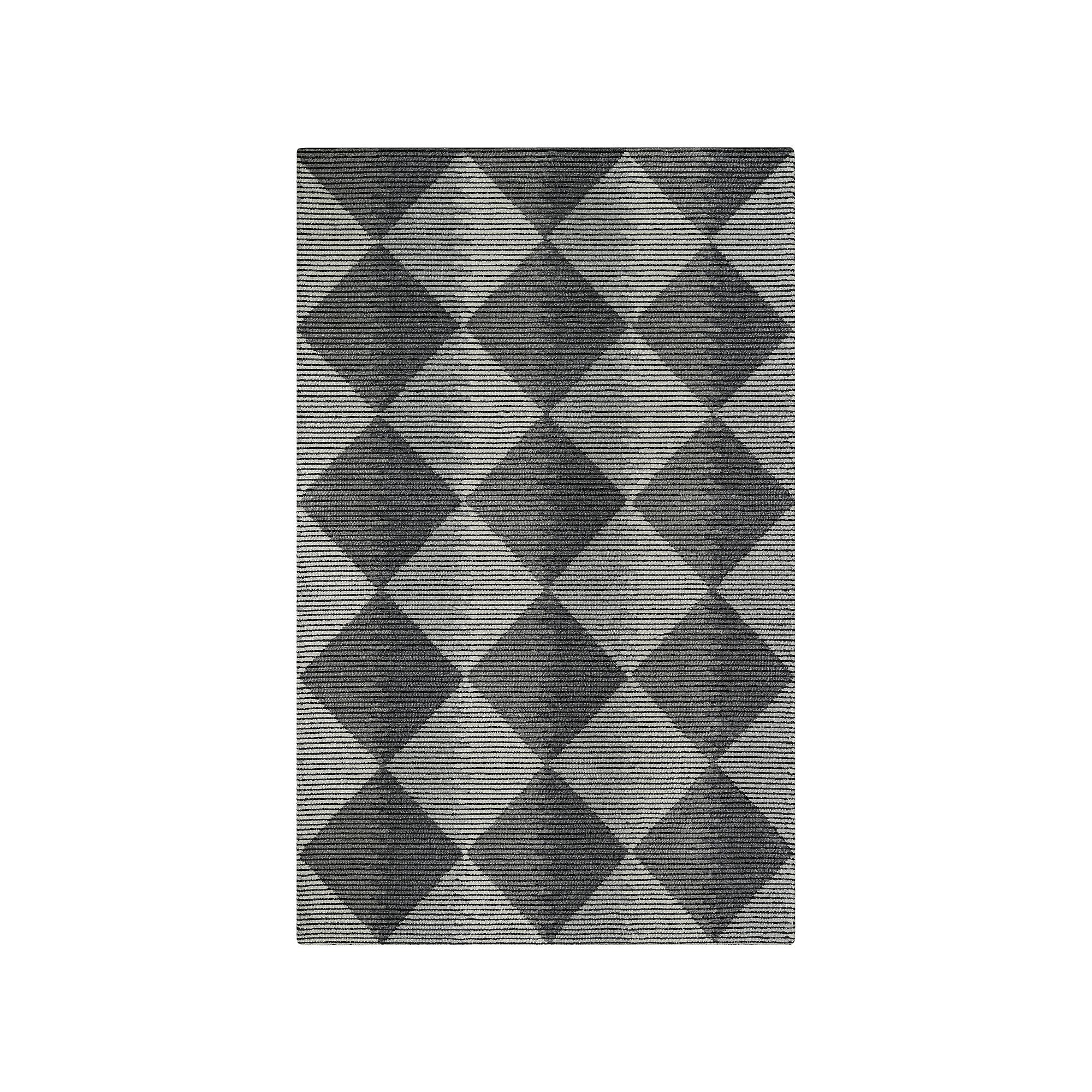 Alora Decor Elodie Wool Rug, Dark Gray