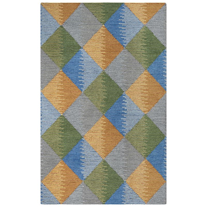 Alora Decor Elodie Wool Rug, Orange, 8X10 Ft