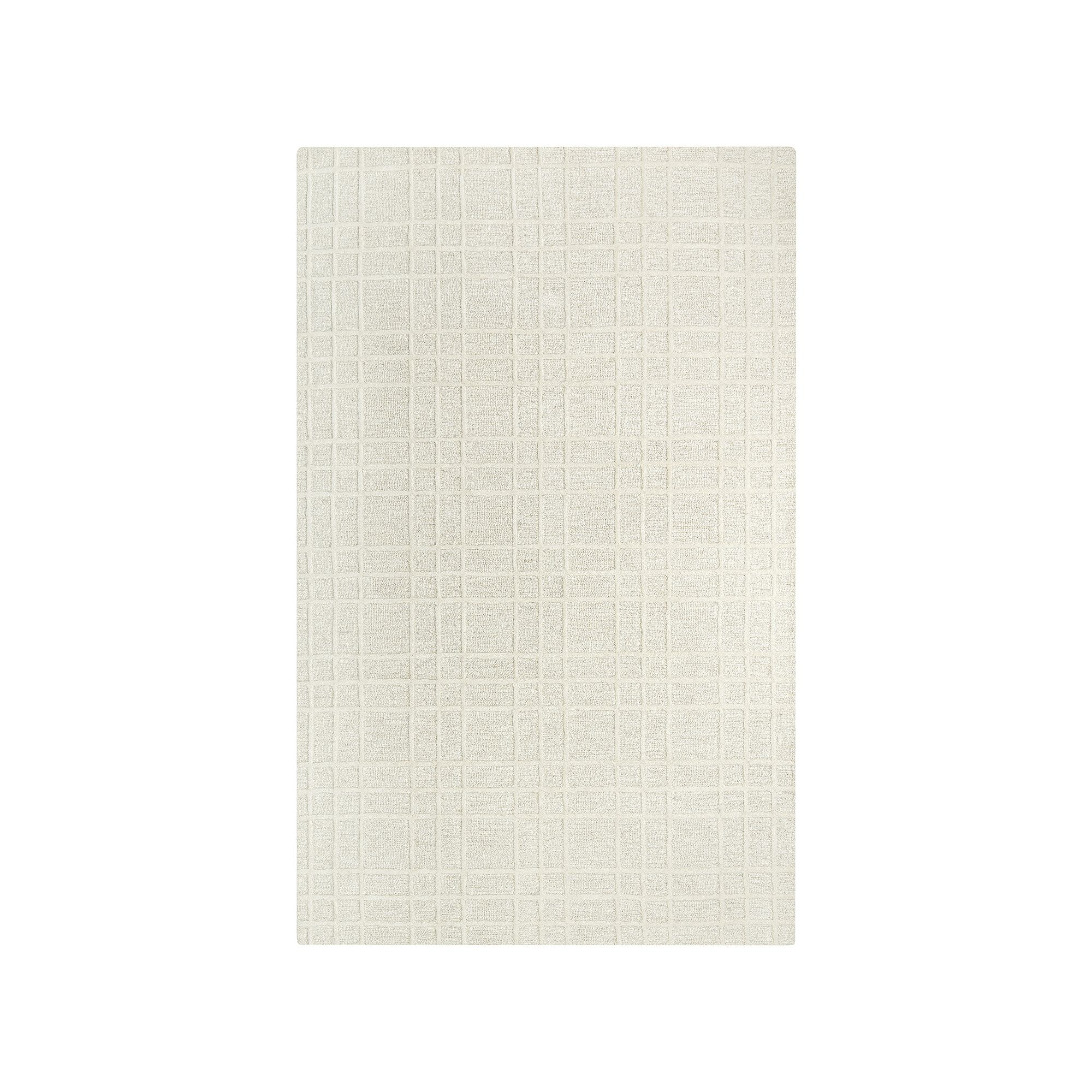 Alora Decor Kaila 5 x 76 Wool Rug, White