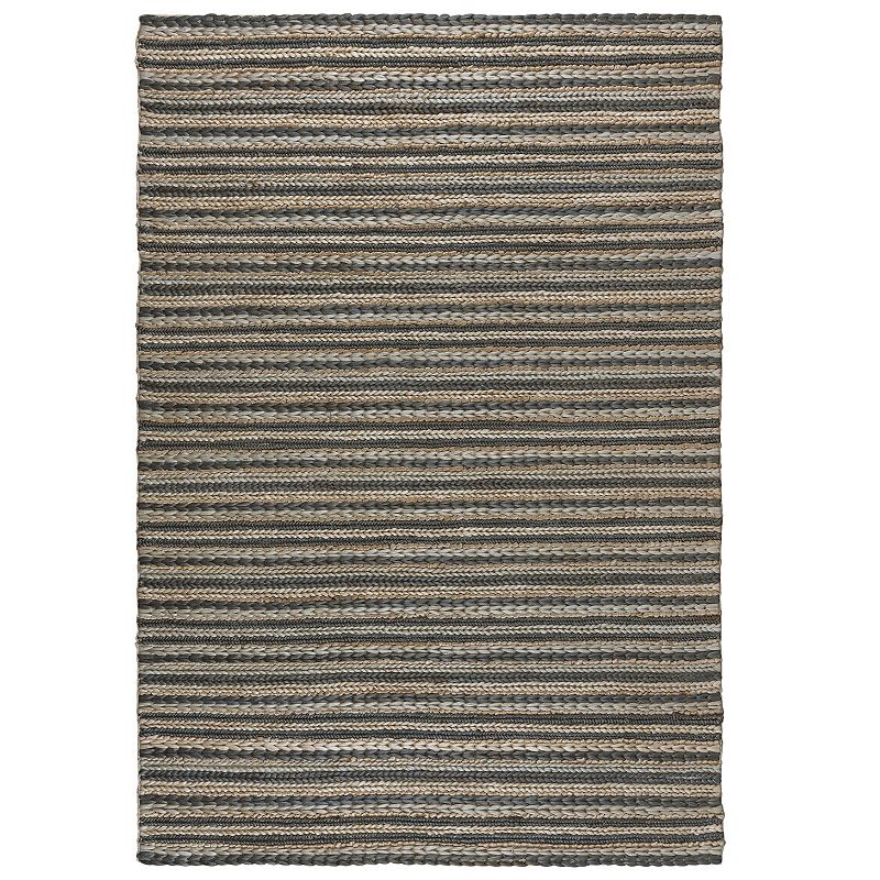 Alora Decor Anais Jute Rug, Grey, 8X10 Ft