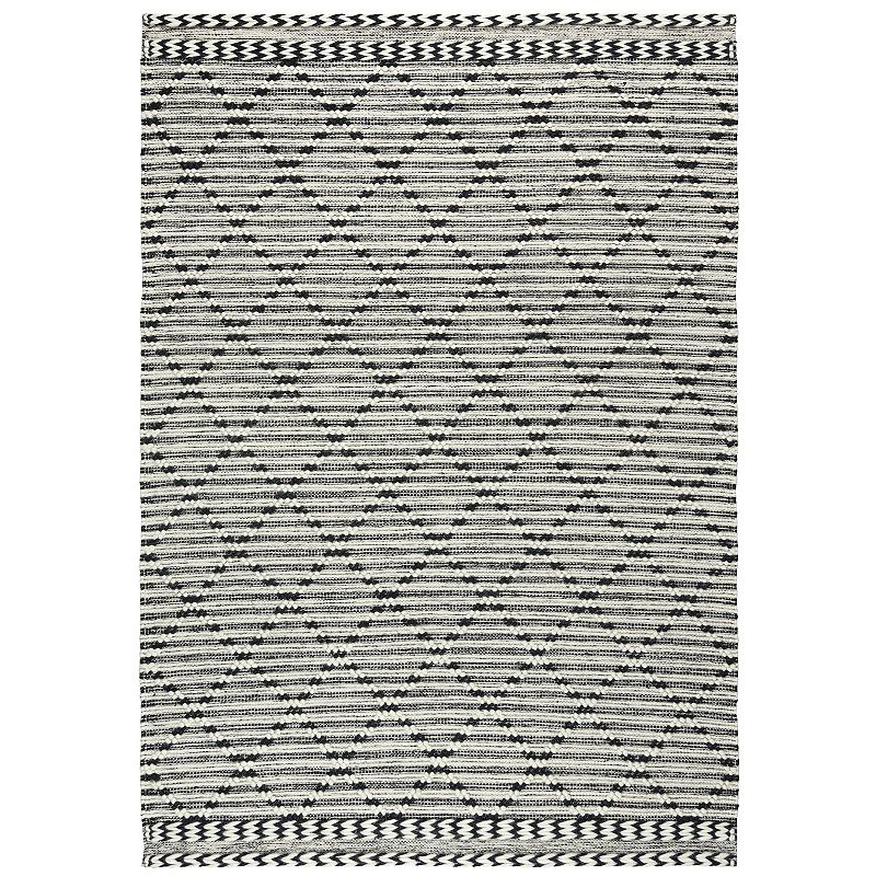 Alora Decor Aster Jute Rug, Black, 8X10 Ft