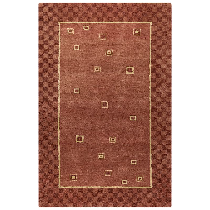 Alora Decor Petra Jute Rug, Red, 8X10 Ft