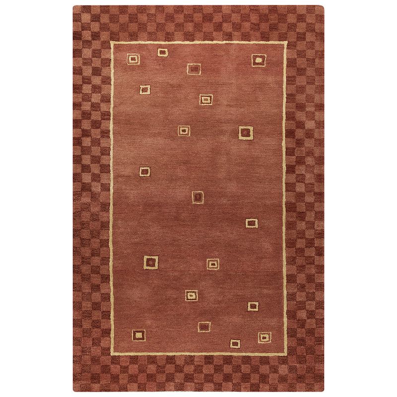 Alora Decor Petra Jute Rug, Red, 8X10 Ft