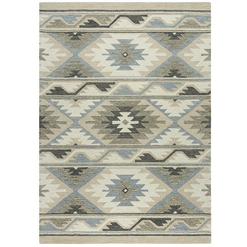 Alora Decor Rue Wool Rug, Blue, 8X10 Ft