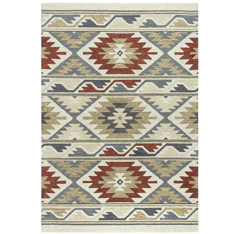 Alora Decor Rue Wool Rug, Red, 8X10 Ft