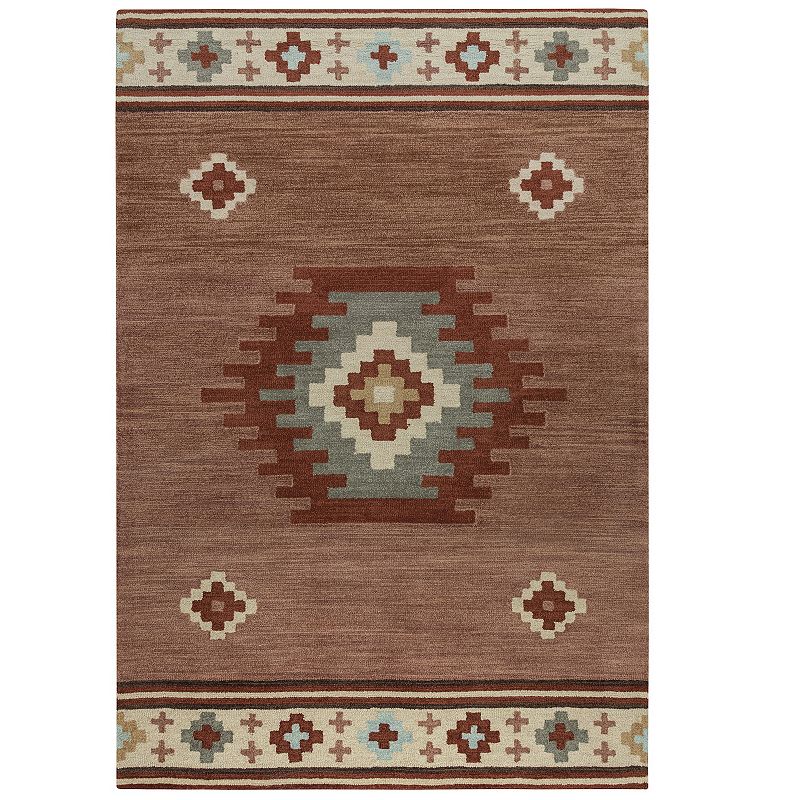 Alora Decor Aven Wool Rug, Red, 8X10 Ft